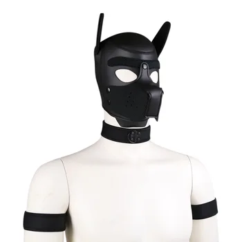 Новые костюмы для косплея щенков, руки в наручниках с головой собаки, набор для ролевых игр