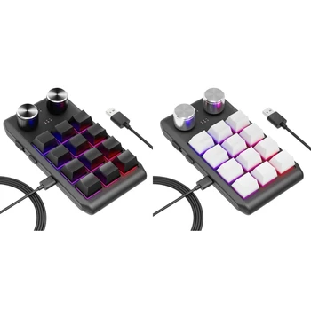 Одноручная механическая клавиатура с 12 программируемыми клавишами и RGB подсветкой USB Dropship