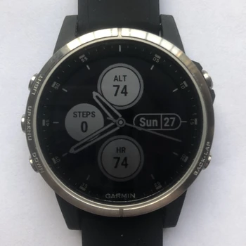 Оригинальные компьютерные часы Garmin Fenix5s Plus Б/у, 90% Новый GPS, подержанный, Поддержка английского португальского испанского Дешевая Бесплатная доставка