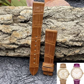 Подходит для часов Patek Philippe classic watch series 7200R с ремешком из крокодиловой кожи 17 мм