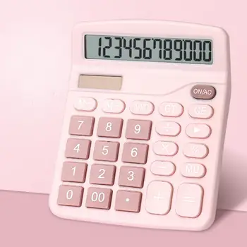 Полезный студенческий калькулятор Легкий бизнес-калькулятор с 12-значным солнечным калькулятором на батарейках.