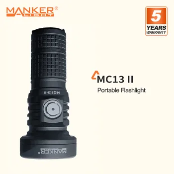 Портативный Перезаряжаемый фонарик Manker MC13 II, Дальность луча 4500 Люмен 665 М, Водонепроницаемость IP67, Батарея 18350/18650, Магнитный хвостовик
