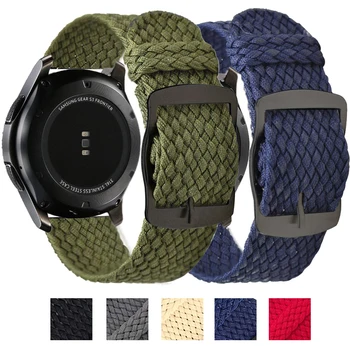 Ремешок для Samsung Galaxy Watch 46 мм, нейлоновый ремешок active 2 Gear S3, петля для запястья Huami Amazfit Bip, сменные ремешки 20 мм 22 мм