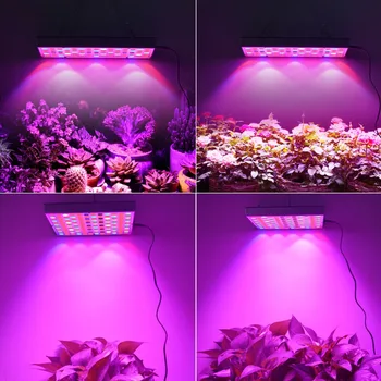 Светодиодная лампа для выращивания растений 25 Вт 45 Вт, полный спектр, внутренняя панель, заполняющий свет, светодиодный светильник для выращивания теплиц AC85-265V