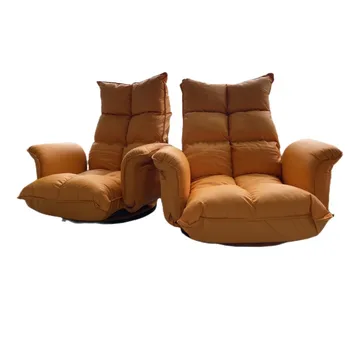 Складной Вращающийся стул с несколькими файлами, диван, Вращающаяся на 360 градусов спинка в современной спальне, Складной Стул для пола, кожа