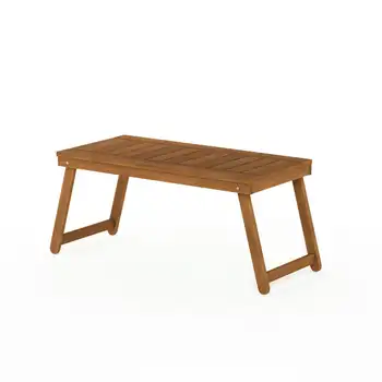 Складной журнальный столик из твердой древесины на открытом воздухе
