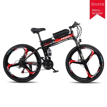 складной литий-ионный горный велосипед 36 В, электрический велосипед с электроприводом, одноколесное транспортное средство с двойной амортизацией и переменной скоростью