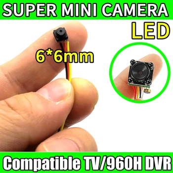 Супер Мини 6 мм * 6 мм 12*12 Размер HD CCTV Мини-камера 800TVL CMOS Самая Маленькая Очень маленькая Микро-Аналоговая Система видеонаблюдения Для домашнего телевизора