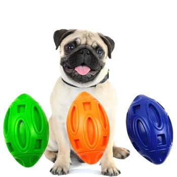 Товары для домашних животных Игрушки Для собак Резиновый Звуковой Футбольный Мяч, устойчивый К укусам, Звуковой Мяч Для Собак, игрушки для домашних животных Бесплатная Доставка