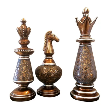 Украшения для домашнего декора Американские ретро шахматы украшения аксессуары для дома гостиная офисный стол ремесла