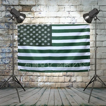 Флаг США Большой Флаг в стиле регги Рок Баннеры С четырьмя отверстиями Настенная картина Спальня Студия Вечеринка Музыкальный фестиваль Фоновый декор