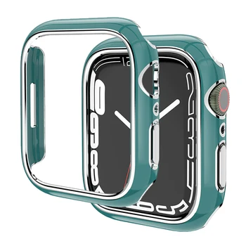Чехол для Apple Watch 8 7 Case 45 мм 41 мм 44 мм 40 мм 42 мм 38 мм Бампер Без Стекла Без Защитной пленки для экрана Iwatch Series 3 5 6 SE 7 8