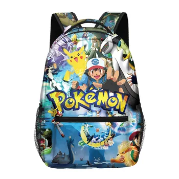 Школьная сумка Pokémon, Рюкзак с принтом Пикачу, Детский рюкзак, школьная сумка для студентов, школьная сумка с героями мультфильмов, Mochila, детские подарки