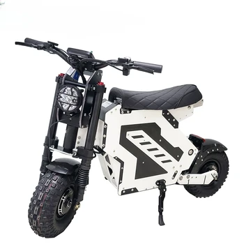 Электрический мотоцикл с сиденьем Dokma D-NOVA для взрослых 72 В 10000 Вт 100-110 км/ч, 2 колеса на дорожных городских шинах, электрический скутер