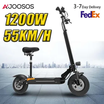 Электрический скутер AJOOSOS X500S для взрослых с 3 скоростями 1200 Вт 48 В, Мотор 55 км/ч, Скоростной Электронный Скутер, ЕС/США, на складе Trotinete Elétrica